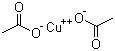 Cupric acetate molecular structure (CAS 142-71-2)