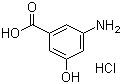 structure of CAS# 14206-69-0, 3-Amino-5-hydroxybenzoic acid hydrochloride