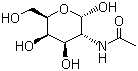 结构式 CAS# 14215-68-0, 2-乙酰胺基-2-脱氧-D-半乳糖