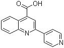 结构式 CAS# 14228-23-0, 2-(4-吡啶基)-4-喹啉羧酸