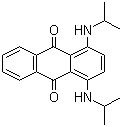 structure of CAS# 14233-37-5, Solvent Blue 36;C.I. 61551; C.I. Disperse Blue 134; 1,4-Bis(isopropylamino)anthraquinone; 1,4-Bis[(1-methylethyl)amino]-9,10-anthracenedione
