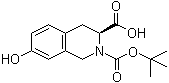 structure of CAS# 142335-42-0, (3S)-2-tert-Butoxycarbonyl-7-hydroxy-1,2,3,4-tetrahydroisoquinoline-3-carboxylic acid