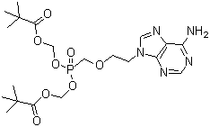 结构式 CAS# 142340-99-6, 阿德福韦酯; 9-[2-[双(新戊酰氧基)甲氧基]磷酰甲氧基]乙基-腺嘌呤
