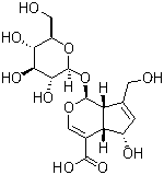 structure of CAS# 14259-55-3, Deacetylasperulosidic acid ;(1S,4aS,5S,7aS)-1-(b-D-Glucopyranosyloxy)-1,4a,5,7a-tetrahydro-5-hydroxy-7-(hydroxymethyl)cyclopenta[c]pyran-4-carboxylic acid