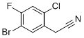structure of CAS# 1426290-08-5, 5-Bromo-2-chloro-4-fluorophenylacetonitrile;2-(5-bromo-2-chloro-4-fluorophenyl)acetonitrile