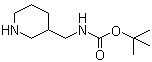 structure of CAS# 142643-29-6, 3-N-Boc-Aminomethylpiperidine;tert-Butyl (piperidin-3-ylmethyl)carbamate