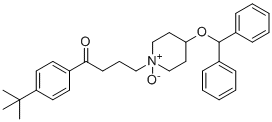 structure of CAS# 1429071-63-5, Ebastine EP Impurity F;Ebastine N-Oxide;4-(4-benzhydryloxy-1-oxidopiperidin-1-ium-1-yl)-1-(4-tert-butylphenyl)butan-1-one