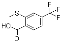 结构式 CAS# 142994-05-6, 2-甲硫基-4-三氟甲基苯甲酸