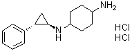 structure of CAS# 1431326-61-2, rel-N1-[(1R,2S)-2-Phenylcyclopropyl]-1,4-cyclohexanediamine hydrochloride (1:2)