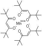 结构式 CAS# 14324-99-3, 三(2,2,6,6-四甲基-3,5-庚二酮酸)锰