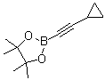 结构式 CAS# 1432491-43-4, 2-(2-环丙基乙炔基)-4,4,5,5-四甲基-1,3,2-二氧硼杂环戊烷