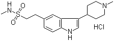 structure of CAS# 143388-64-1, Naratriptan hydrochloride;N-Methyl-3-(1-methylpiperidin-4-yl)-1H-indole-5-ethanesulfonamide hydrochloride