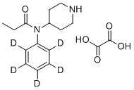 结构式 CAS# 1435933-84-8, 去甲芬太尼-d5草酸酯
