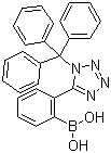 结构式 CAS# 143722-25-2, 2-(1-三苯甲基-1H-四氮唑-5-基)苯硼酸
