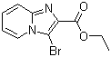 structure of CAS# 143982-54-1, Ethyl 3-bromoimidazo[1,2-a]pyridine-2-carboxylate;3-Bromoimidazo[1,2-a]pyridine-2-carboxylic acid ethyl ester