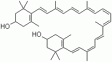 结构式 CAS# 144-68-3, 玉米黄质