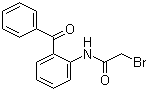 structure of CAS# 14439-71-5, N-(2-Benzoylphenyl)-2-bromoacetamide;2-[(2-Bromoacetyl)amino]benzophenone