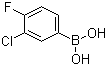 结构式 CAS# 144432-85-9, 3-氯-4-氟苯硼酸