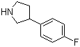 结构式 CAS# 144620-11-1, 3-(4-氟苯基)吡咯烷