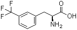 结构式 CAS# 14464-68-7, 3-三氟甲基-L-苯丙氨酸; L-3-三氟甲基苯丙氨酸