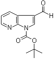 结构式 CAS# 144657-66-9, 1-(叔丁氧羰基)-3-甲酰基-7-氮杂吲哚