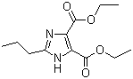 结构式 CAS# 144689-94-1, 2-丙基-4,5-咪唑二羧酸二乙酯