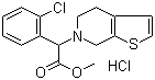structure of CAS# 144750-52-7, Clopidogrel Related Compound B;alpha-(2-Chlorophenyl)-4,7-dihydrothieno[2,3-c]pyridine-6(5H)-aceticacid methyl ester hydrochloride