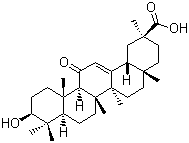 结构式 CAS# 1449-05-4, 甘草次酸
