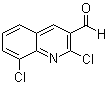 结构式 CAS# 144918-96-7, 2,8-二氯喹啉-3-甲醛