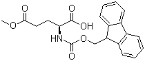 结构式 CAS# 145038-50-2, Fmoc-L-谷氨酸 gamma-甲酯; N-(9-芴甲氧羰酰基)-L-谷氨酸 gamma-甲酯