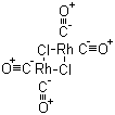 structure of CAS# 14523-22-9, Rhodium carbonyl chloride;Di-µ-chloro-tetracarbonyldirhodium(I); Rhodium carbonyl chloride dimer; Tetracarbonyl dichlorodirhodium