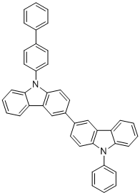 structure of CAS# 1454567-05-5, 9-[1,1'-Biphenyl]-4-yl-9'-phenyl-3,3'-bicarbazole;3-(9-phenylcarbazol-3-yl)-9-(4-phenylphenyl)carbazole