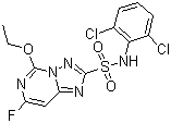 结构式 CAS# 145701-21-9, 双氯磺草胺