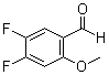 structure of CAS# 145742-34-3, 4,5-Difluoro-2-methoxybenzaldehyde;2-Methoxy-4,5-difluorobenzaldehyde