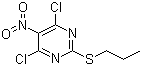 结构式 CAS# 145783-14-8, 4,6-二氯-5-硝基-2-丙硫基嘧啶