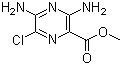 结构式 CAS# 1458-01-1, 3,5-二氨基-6-氯吡嗪-2-羧酸甲酯