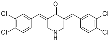 structure of CAS# 145888-79-5, (3E,5E)-3,5-bis[(3,4-dichlorophenyl)methylidene]piperidin-4-one;RAMB4