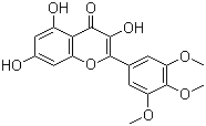 structure of CAS# 146132-95-8, 3,5,7-Trihydroxy-3',4',5'-trimethoxyflavone;3,5,7-Trihydroxy-2-(3,4,5-trimethoxyphenyl)-4H-1-benzopyran-4-one