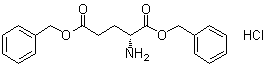 structure of CAS# 146844-02-2, D-Glutamic acid bis(phenylmethyl) ester hydrochloride