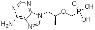 结构式 CAS# 147127-19-3, (S)-9-(2-膦酰甲氧基丙基)腺嘌呤