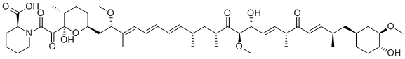 structure of CAS# 147438-27-5, Seco Rapamycin;(2S)-1-[2-[(2R,3R,6S)-2-hydroxy-6-[(2S,3E,5E,7E,9S,11R,13R,14R,15E,17R,19E,21R)-14-hydroxy-22-[(1S,3R,4R)-4-hydroxy-3-methoxycyclohexyl]-2,13-dimethoxy-3,9,11,15,17,21-hexamethyl-12,18-dioxodocosa-3,5,7,15,19-pentaenyl]-3-methyloxan-2-yl]-2-oxoacetyl]piperidine-2-carboxylic acid