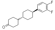 结构式 CAS# 147622-85-3, 反式-4'-(3,4-二氟苯基)-[1,1'-联环己基]-4-酮