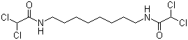 N,N'-1,8-Octanediylbis[2,2-dichloro]acetamide molecular structure (CAS 1477-57-2)