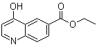 structure of CAS# 148018-33-1, 4-Hydroxy-6-quinolinecarboxylic acid ethyl ester