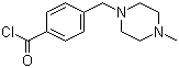 结构式 CAS# 148077-69-4, 4-(4-甲基哌嗪甲基)苯甲酰氯
