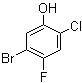structure of CAS# 148254-32-4, 5-Bromo-2-chloro-4-fluoro-phenol