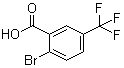 结构式 CAS# 1483-56-3, 2-溴-5-三氟甲基苯甲酸