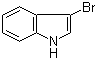 结构式 CAS# 1484-27-1, 3-溴吲哚