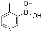 结构式 CAS# 148546-82-1, 4-甲基吡啶-3-硼酸