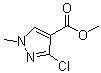 structure of CAS# 148934-66-1, 3-Chloro-1-methylpyrazole-4-carboxylic acid methyl ester